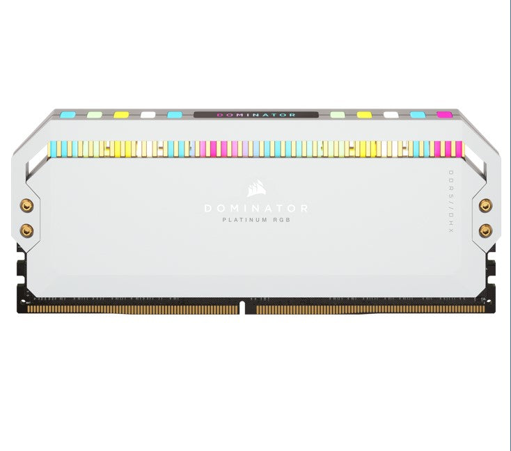 Corsair Dominator Platinum RGB 64GB (2x32GB) DDR5 UDIMM 5200Mhz C40 1.25V White Desktop PC Gaming Memory