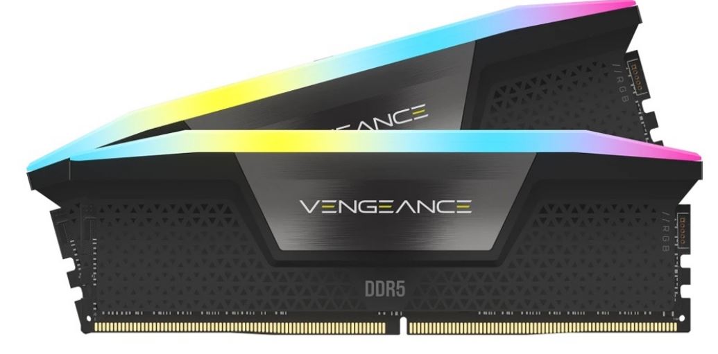 Gaming DesktopCorsair Vengeance RGB 32GB (2x16GB) DDR5 UDIMM 6000MHz C36 1.4V Desktop Gaming Memory Black Mac