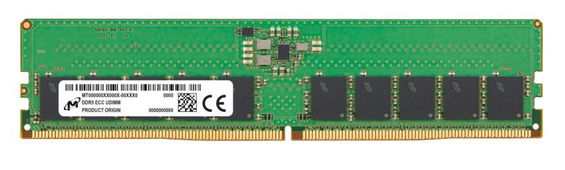 Micron/Crucial 16GB (1x16GB) DDR5 ECC UDIMM 5600MHz CL46 2Rx8 Server Data Center Memory 3yr wty