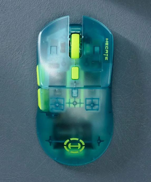 Gaming DesktopEdifier G3M Pro Tri-Mode Wireless Gaming Mouse -Transparent GREEN 26000 DPI 70 hours battery lifespan Three-Way Wireless Connectivity