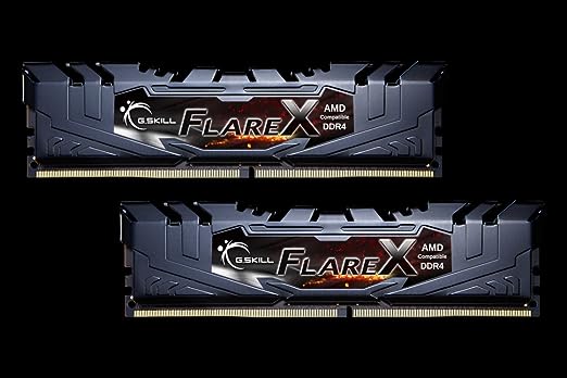 G.SKILL F4-3200C16D-16GFX 16GB (2 x 8GB)/ PC4-25600 / DDR4 3200 Mhz/ Timings 16-18-18-38/ Voltage 1.35V/ Flare X