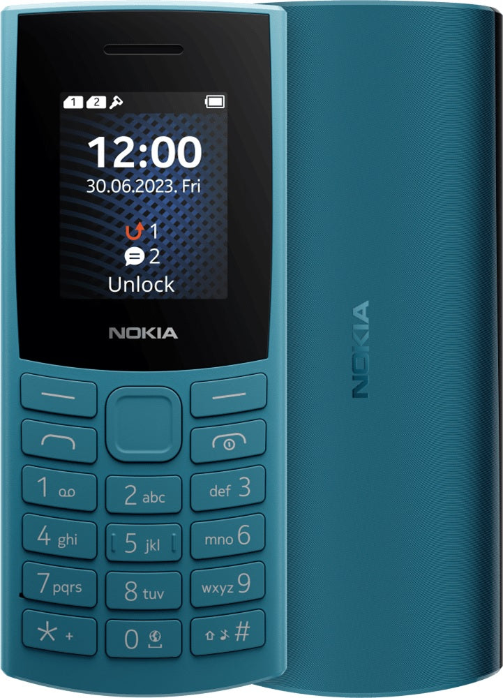 Nokia 105 4G (2023) - Ocean Blue (1GF018VPG1L01)*AU STOCK*, 1.8', Dual SIM, 1450mAh, 2YR