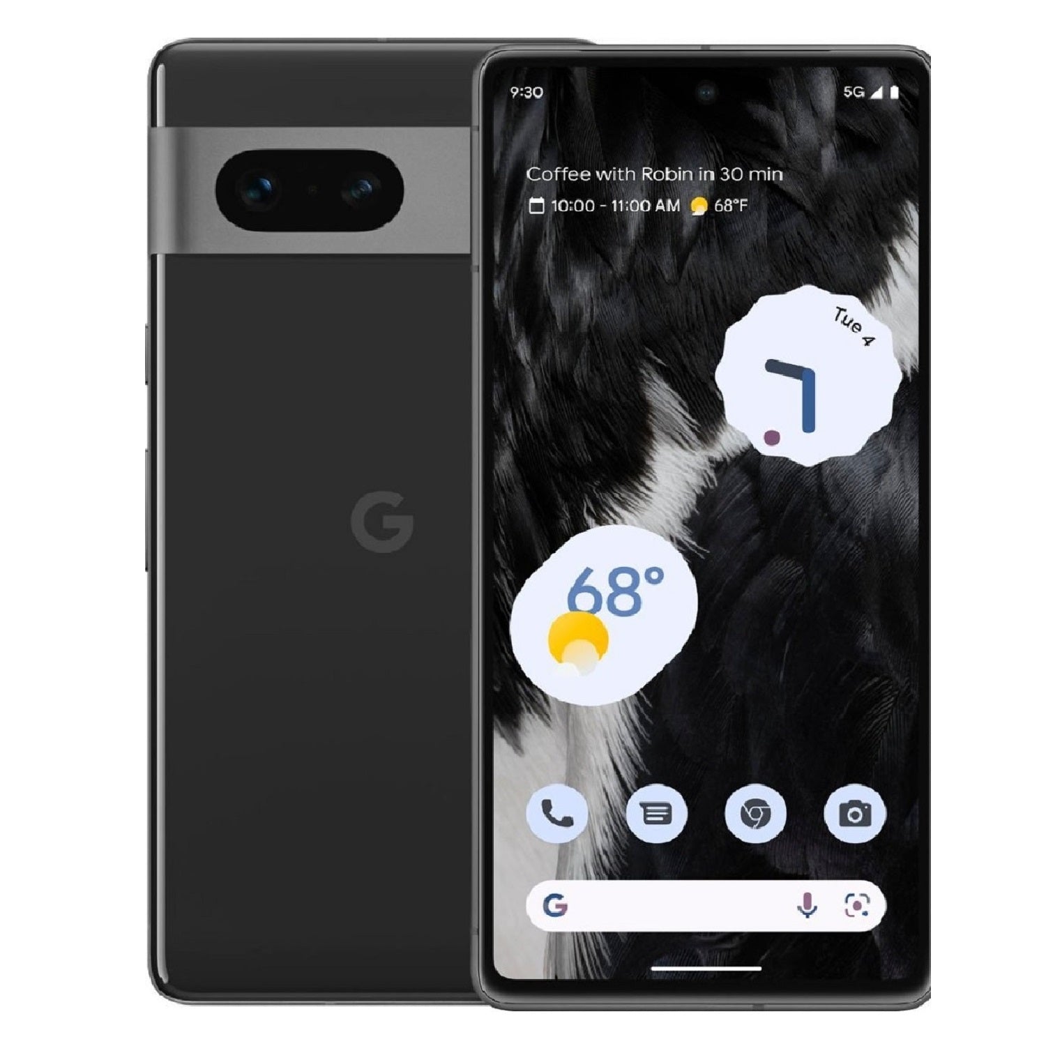 Google Pixel 7 5G 256GB - Obsidian Black(GA04528-US)*AU STOCK*, 6.3', Full HD+, 90Hz, 8GB/256GB, 50MP/10.8MP, Single SIM + eSIM, 4355mAh,2YR