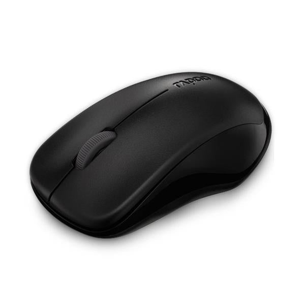 RAPOO 1620 2.4G Wireless Mouse Black, 1000 DPI, Long Battery. Retail Pack