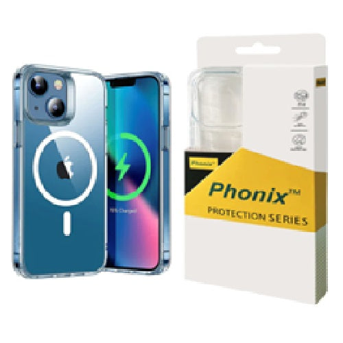 Phonix Apple iPhone 15 Pro Max (6.7') Clear Rock Shockproof Case With MagSafe - Ultra-thin, lightweight, Non-slip, Shockproof, strong and durable mate