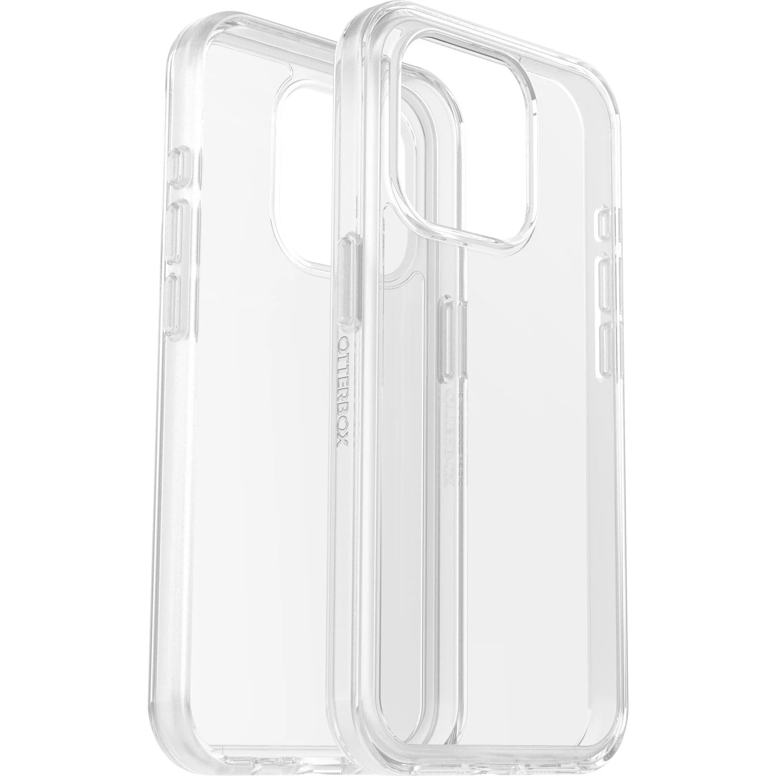 OtterBox Symmetry Apple iPhone 15 Pro (6.1') Case Clear - (77-92641), Antimicrobial, DROP+ 3X Military Standard, Raised Edges, Ultra-Sleek