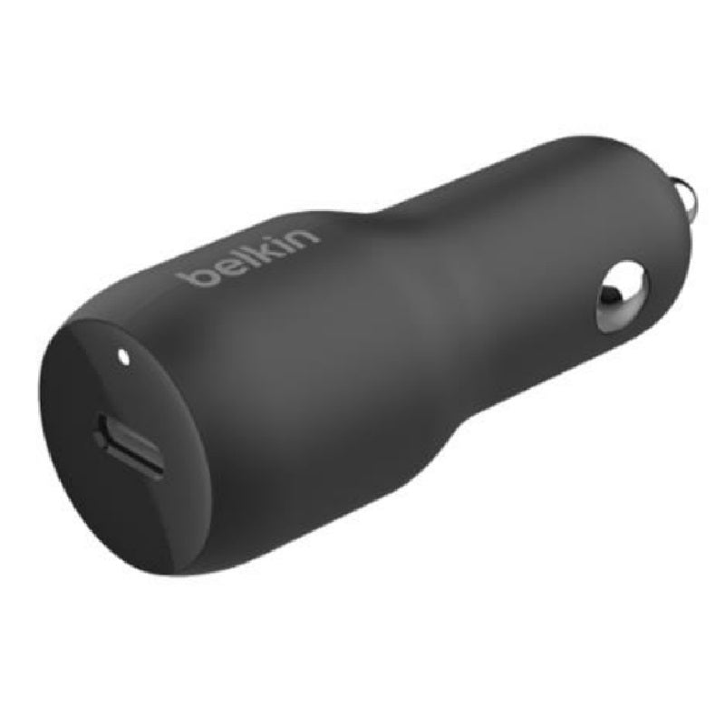 Belkin BoostCharge 30W USB-C PD Car Charger - Black