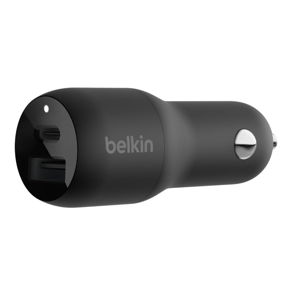 Belkin BoostCharge Dual Car Charger with PPS 37W - Black