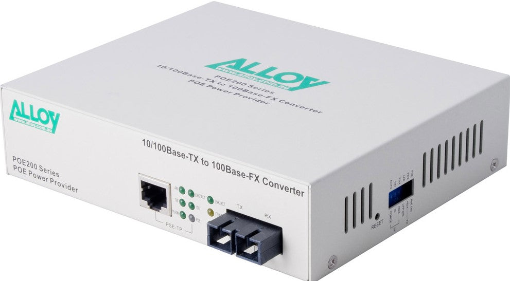 Gaming DesktopAlloy POE200SC  10/100Base-TX to 100Base-FX Multimode Fibre (SC) Converter