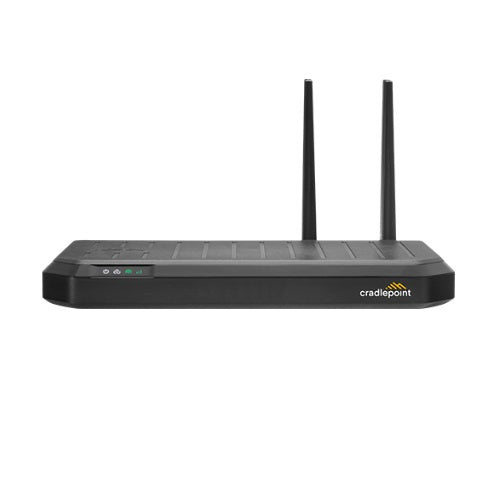 Cradlepoint E102 Small Branch Enterprise Router, Cat 7 LTE, Essential Plan, 2x SMA cellular connectors, 5x GbE RJ45 Ports, Dual SIM, 1 Year NetCloud