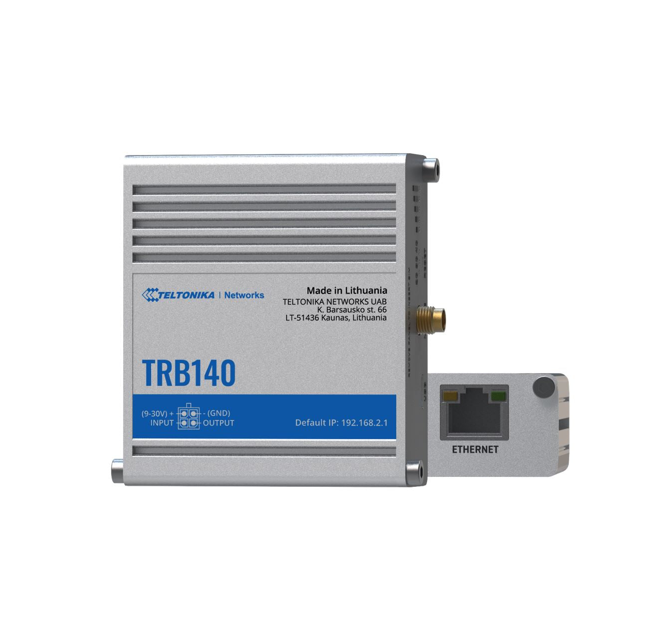 Teltonika Industrial Rugged LTE Gateway, 4G/LTE (Cat 4), Compatible with industrial DNP3 & Modbus communication protocols, PSU included