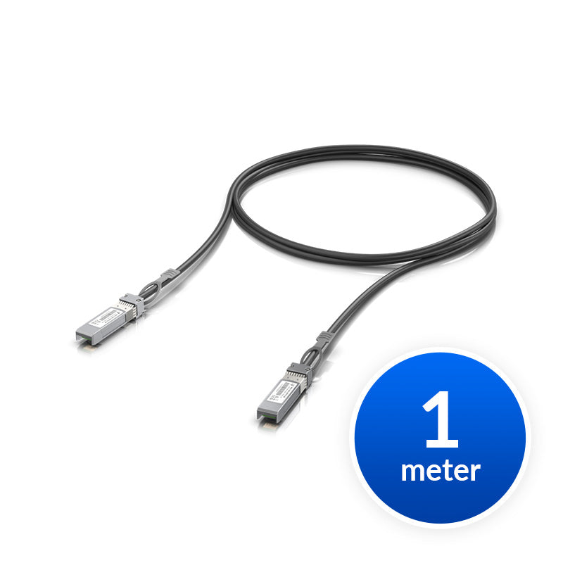 Ubiquiti SFP+ Direct Attach Cable, 10Gbps DAC Cable, 10Gbps Throughput Rate, 1m Length, 2Yr Warr