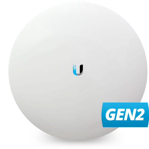 Ubiquiti airMAX NanoBeam 5AC, Compact, UISP-ready, 5 GHz, 10+ km link range, 450+ Mbps throughput, Easy Mounting, 2Yr Warr