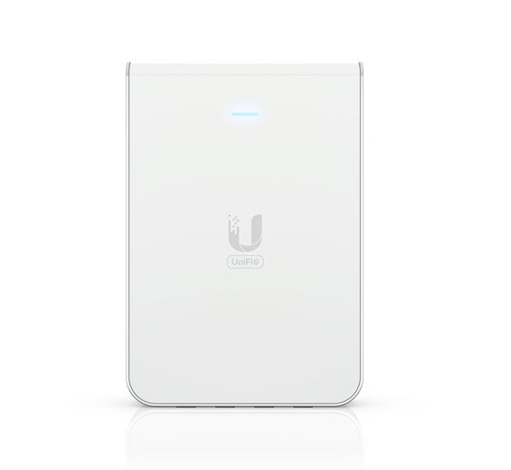 Ubiquiti UniFi Wi-Fi 6 In-Wall Wall-mounted Access Point with a Built-in PoE Switch,115 m²  Coverage, 2Yr Warr