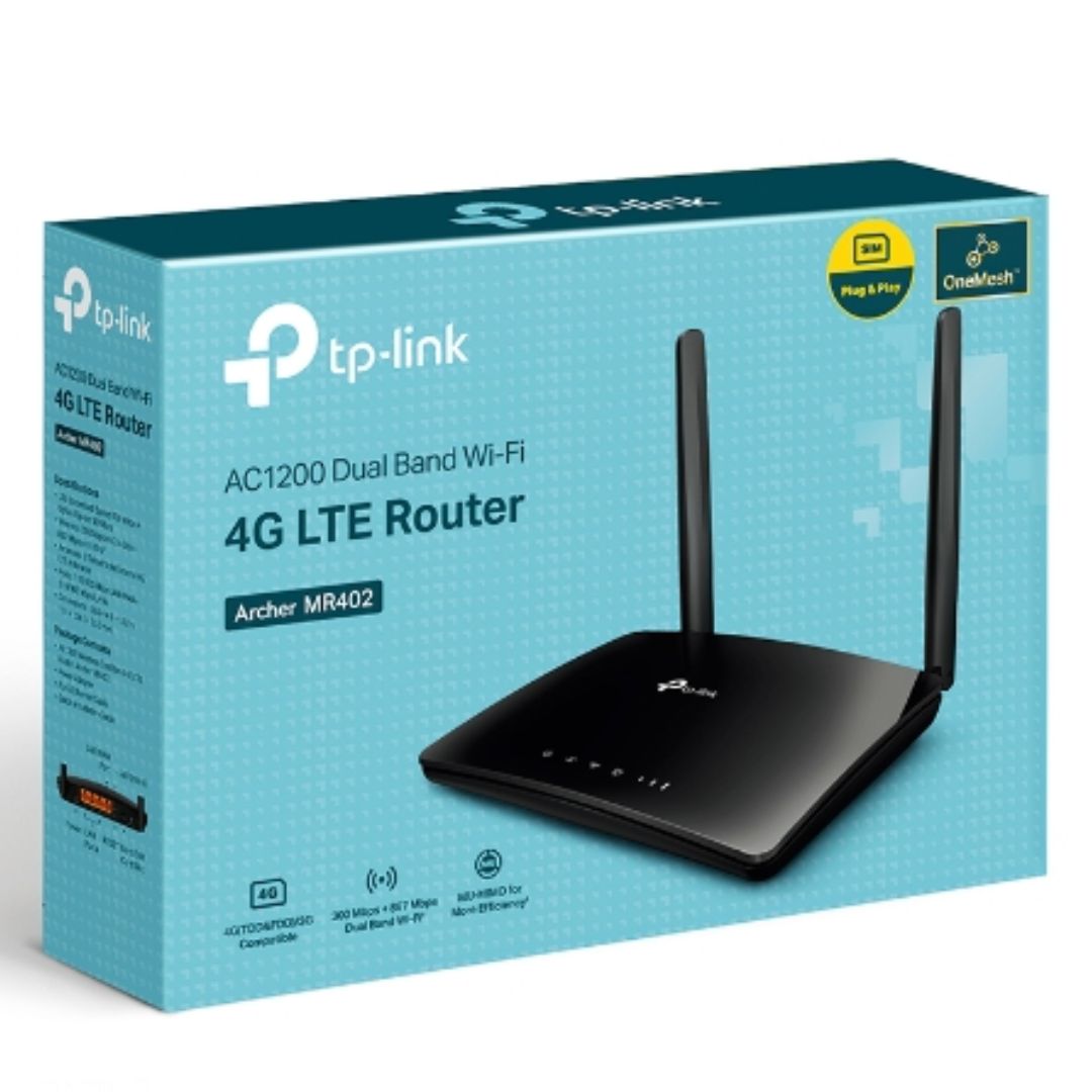 Gaming DesktopTP-Link Archer MR402 AC1200 Wireless Dual Band 4G LTE Router