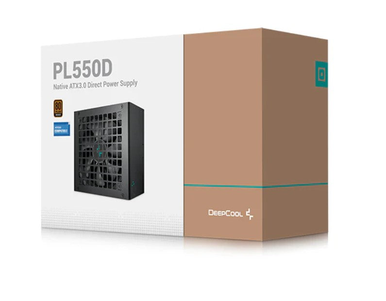 Gaming DesktopDeepCool PL550D 550W 80+ Bronze Certified Non-Modular ATX Power Supply