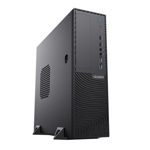 Leader Slim Corporate Desktop SS45-i5, Intel i5-14400,16GB DDR5 RAM, 500GB M.2 NVMe SSD, 300W GOLD PSU, Win 11 Pro, 3 Years '4  Hour' Onsite Warranty