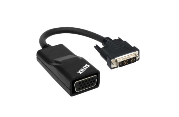 Sunix DVI-D to VGA Adapter; compliant with VESA VSIS version 1, Rev.2; Output resolutions up to 1920x1200; HDTV resolutions up to 1080p