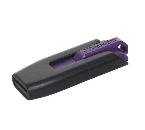 Gaming DesktopVerbatim 32GB V3 USB3.0 Purple Store'n'Go V3; Retractable USB Storage Drive Memory Stick