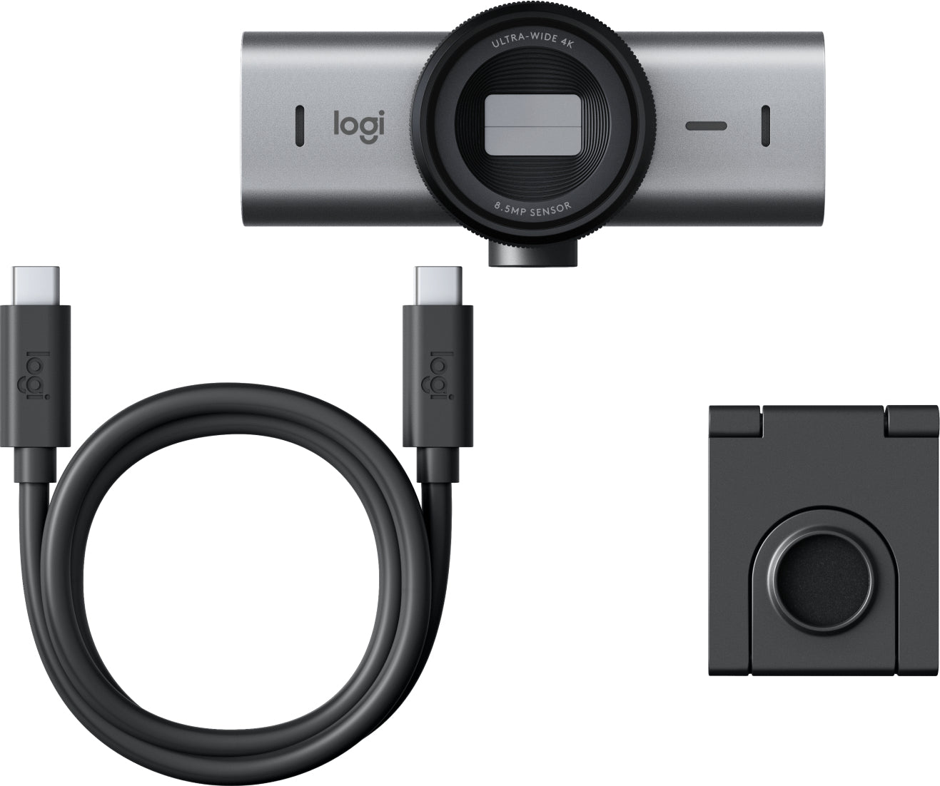 Logitech MX Brio webcam 8.5 MP 3840 x 2160 pixels USB 3.2 Gen 1 (3.1 Gen 1) Black, Graphite