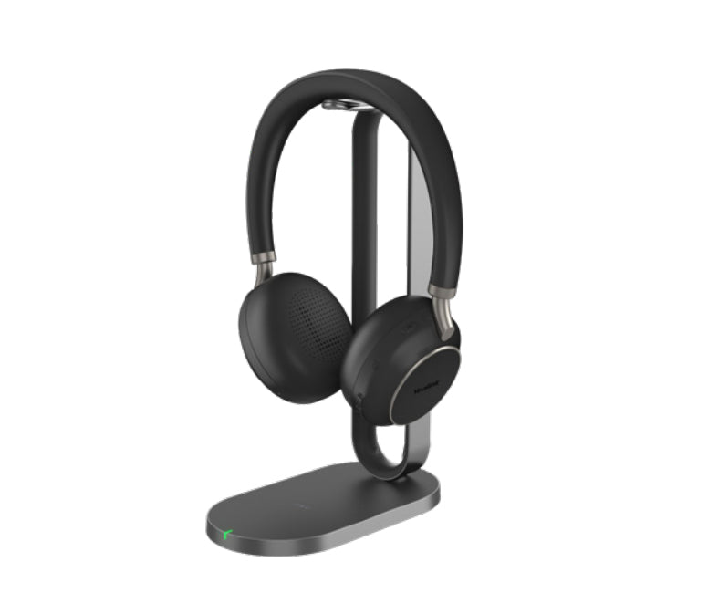 Yealink BH76 Headset Wireless Head-band Calls/Music Bluetooth Charging stand Black