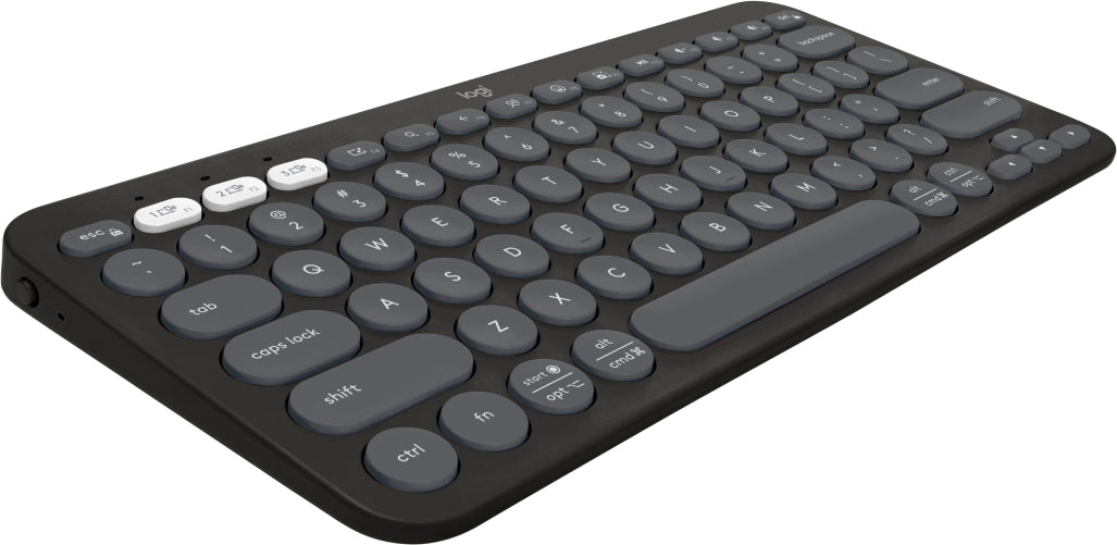 Logitech Pebble Keys 2 K380s keyboard Universal RF Wireless + Bluetooth QWERTY English Graphite