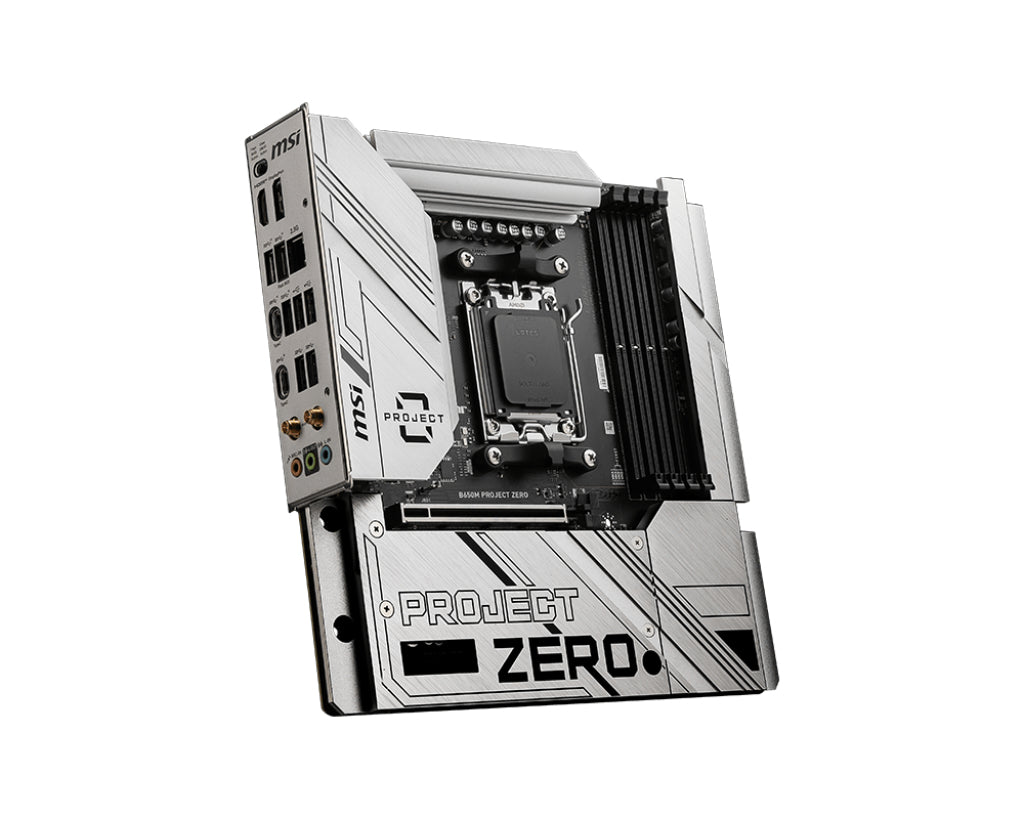 MSI B650M PROJECT ZERO motherboard AMD B650 Socket AM5 micro ATX