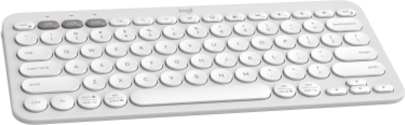 Logitech Pebble Keys 2 K380s keyboard Universal RF Wireless + Bluetooth QWERTY English White