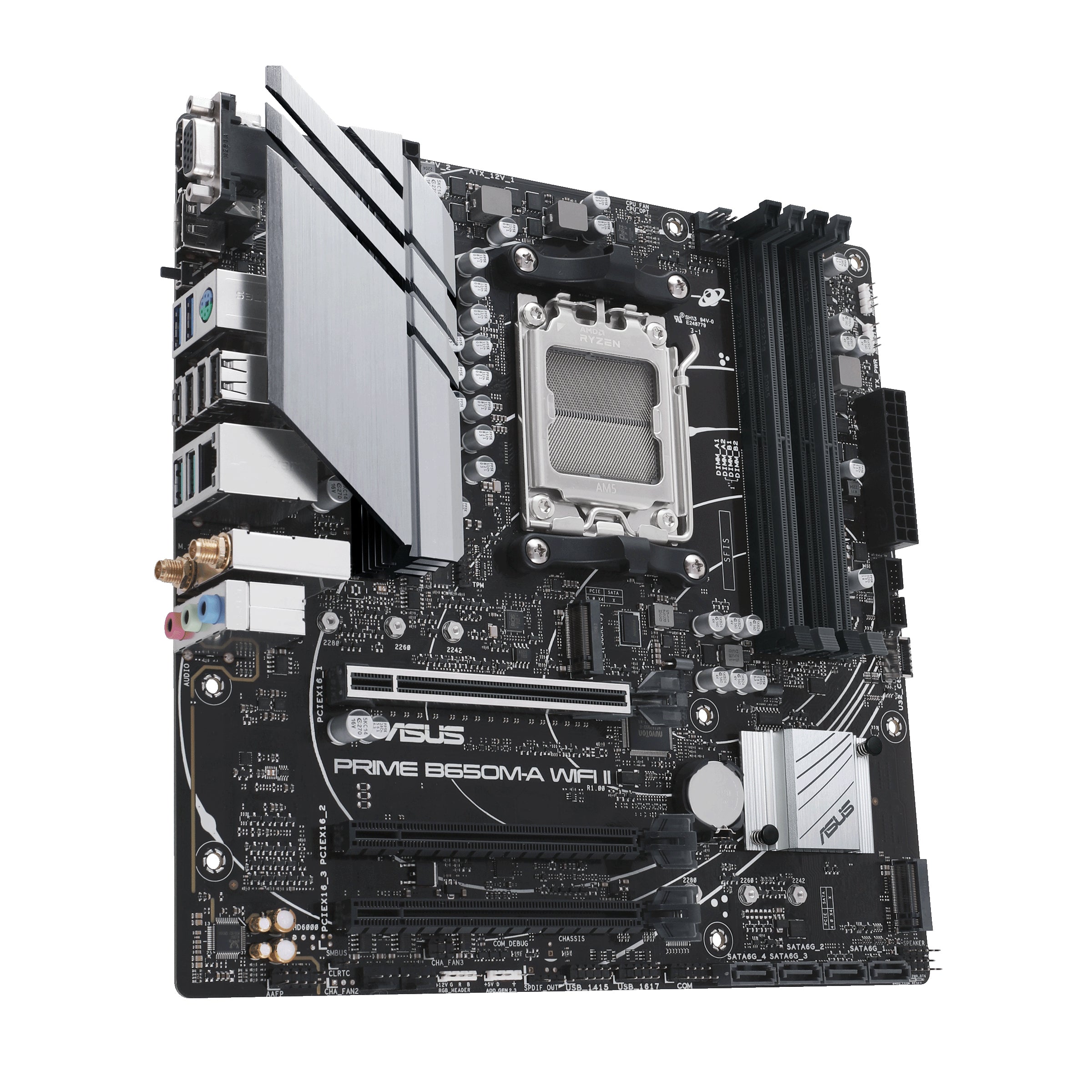 ASUS PRIME B650M-A WIFI II-CSM motherboard AMD B650 Socket AM5 micro ATX