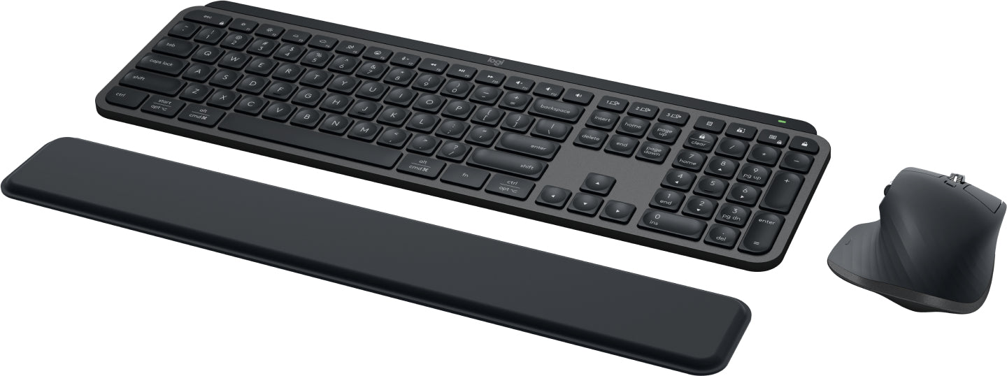 Logitech MX Keys S Combo keyboard Mouse included Office RF Wireless + Bluetooth Graphite