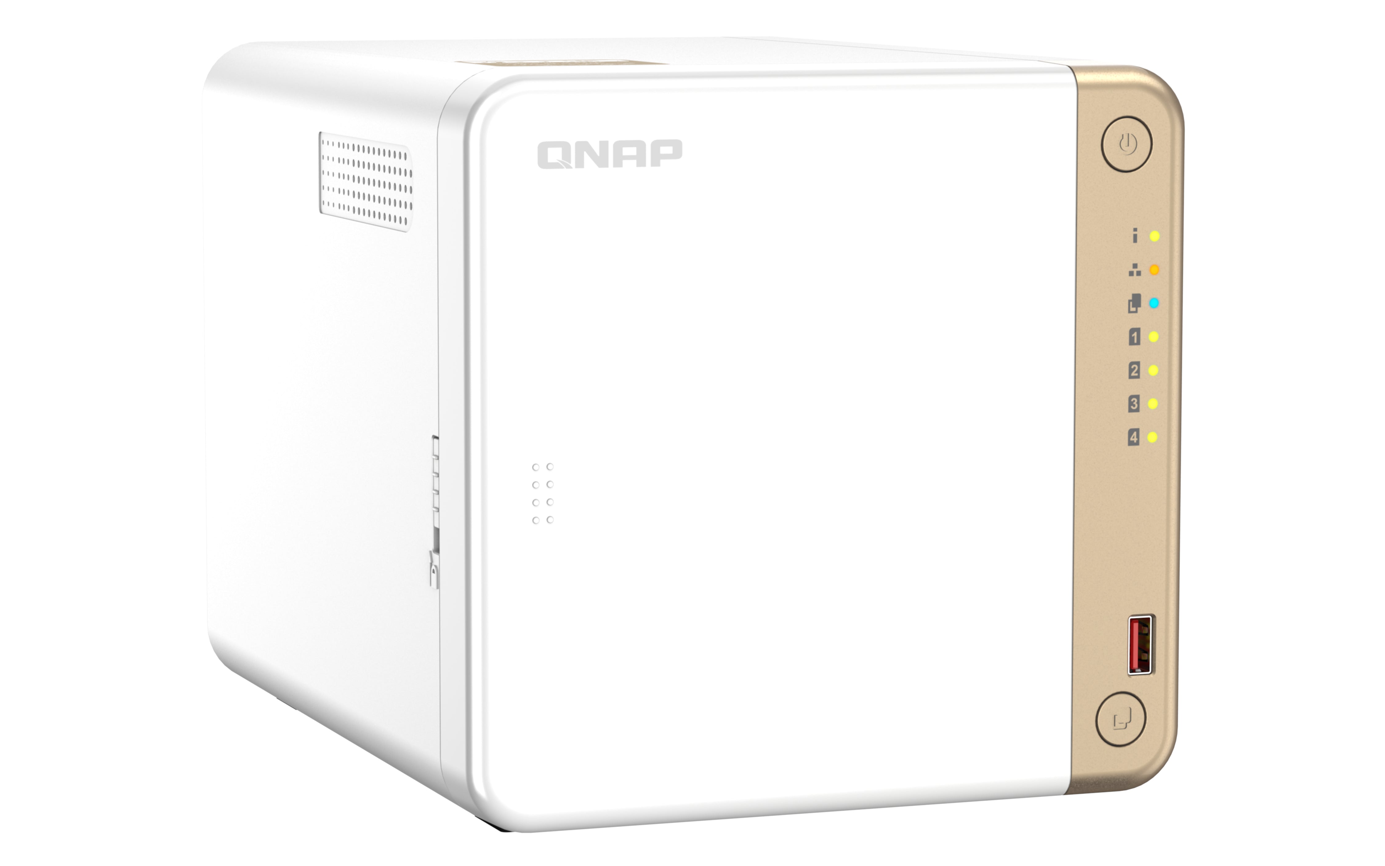 QNAP TS-462-4G NAS/storage server Tower Intel® Celeron® N4505 2 GB DDR4 0 TB QNAP QTS White