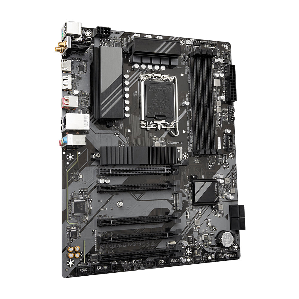 GIGABYTE B760 DS3H AX Motherboard - Supports Intel Core 14th Gen CPUs, 8+2+1 Phases Digital VRM, up to 7600MHz DDR5 (OC), 2xPCIe 4.0 M.2, Wi-Fi 6E, 2.5GbE LAN, USB 3.2 Gen 2