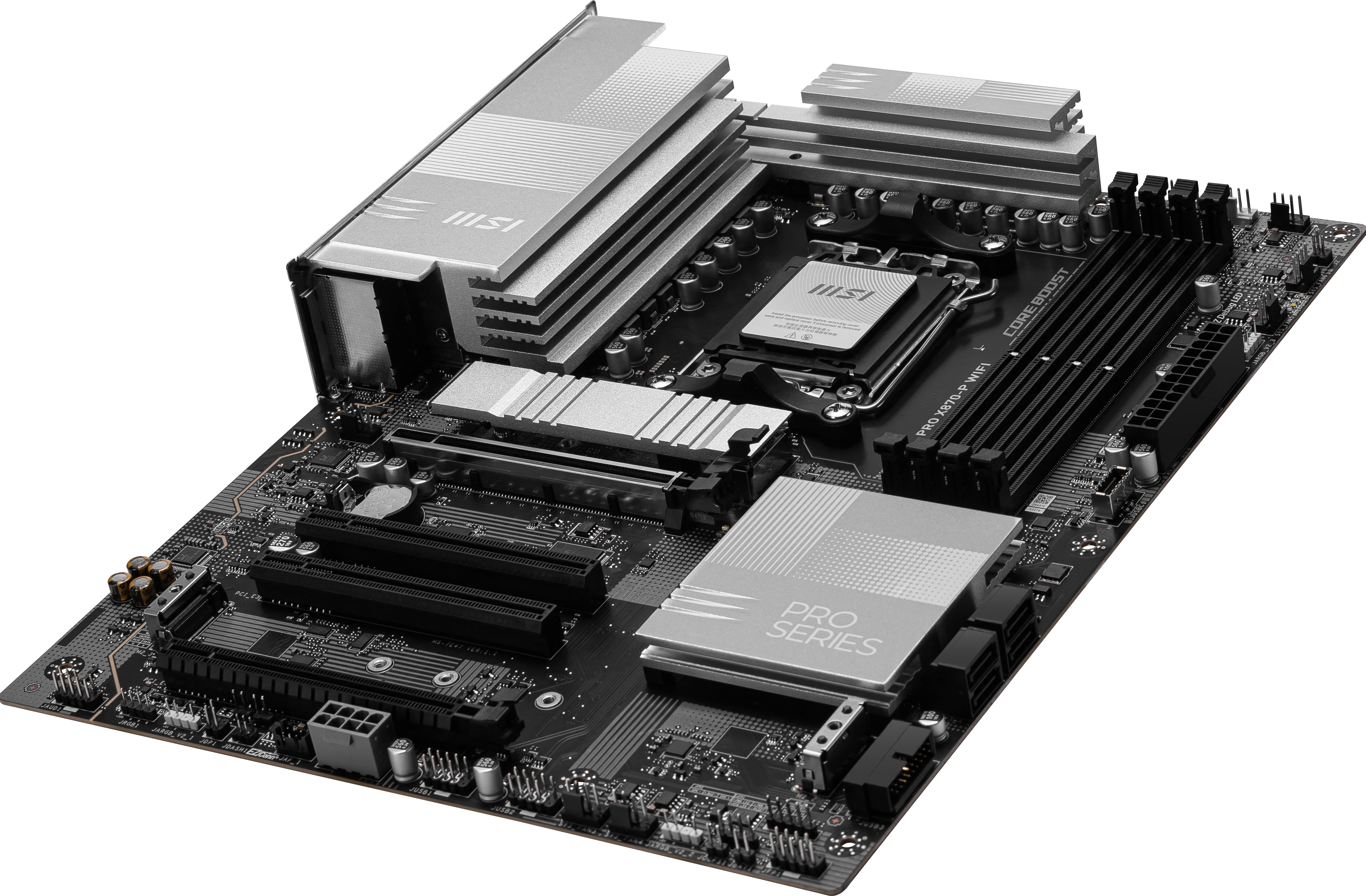 MSI PRO X870-P WIFI, AMD AM5 ATX Motherboard 4x DDR5~256GB, 4x PCIe x16, 3M.2, 4x USB 3.2,4x USB 2.0, 2x USB-C